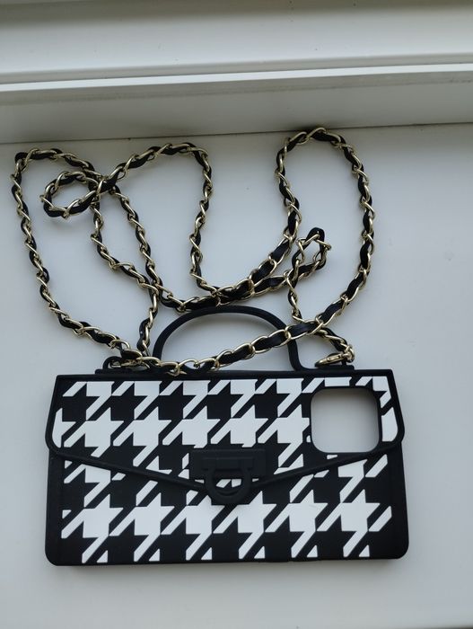 Силіконовий чохол із ремінцем Claire's Houndstooth для iPhone 12 Pro