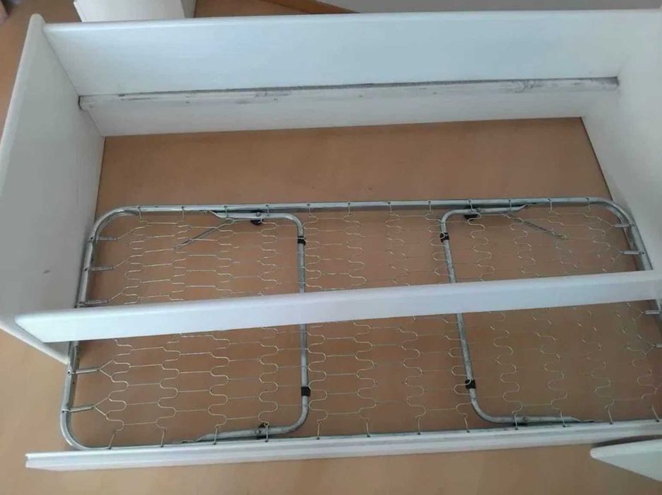 Cama 190x80 com rede  e colchão