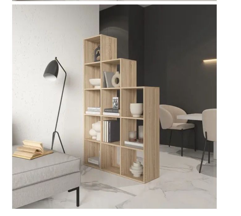 Полка для книг, стеллаж на 12 ячеек