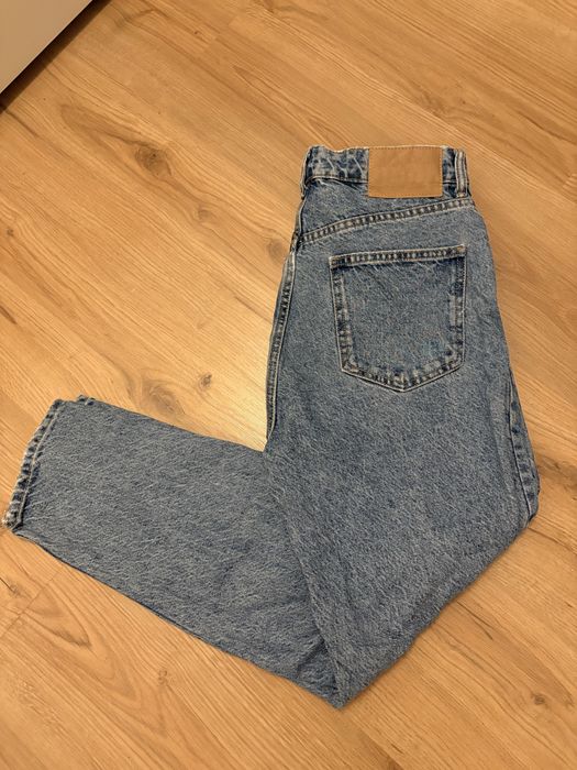 Zara mom jeans acid wash