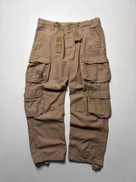 Чоловічі карго штани Surplus Tex L бежеві бавовна багато кишень