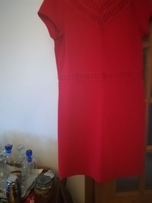 Vestido casual vermelho ,