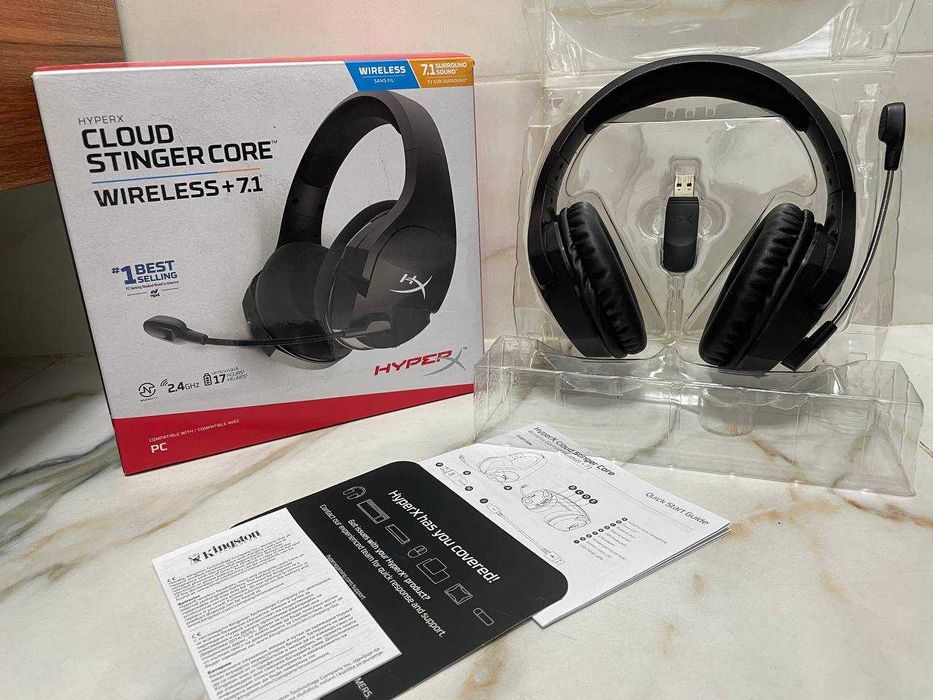 Беспроводные игровые наушники с микрофоном HyperX Cloud Stinger Core Wireless+ 7.1