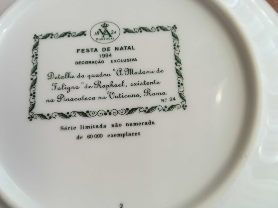 Pratos Vista Alegre Natal