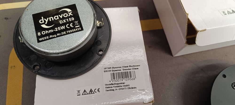 ВЧ- динаміки DynaVox DX159 Tweeter 25 mm -8 ом (ціна за пару)