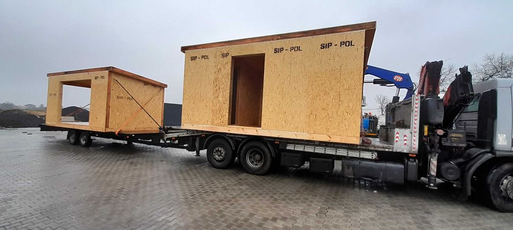 Kontener SIP POL modul mieszkalny biurowy domek z paneli SIP