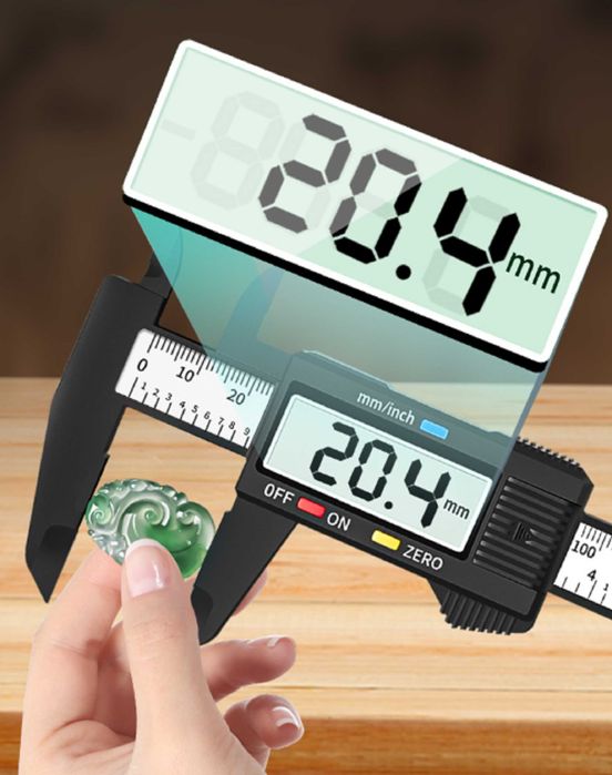 Suwmiarka elektroniczna cyfrowa wyświetlacz LCD miarka 150mm + bateria