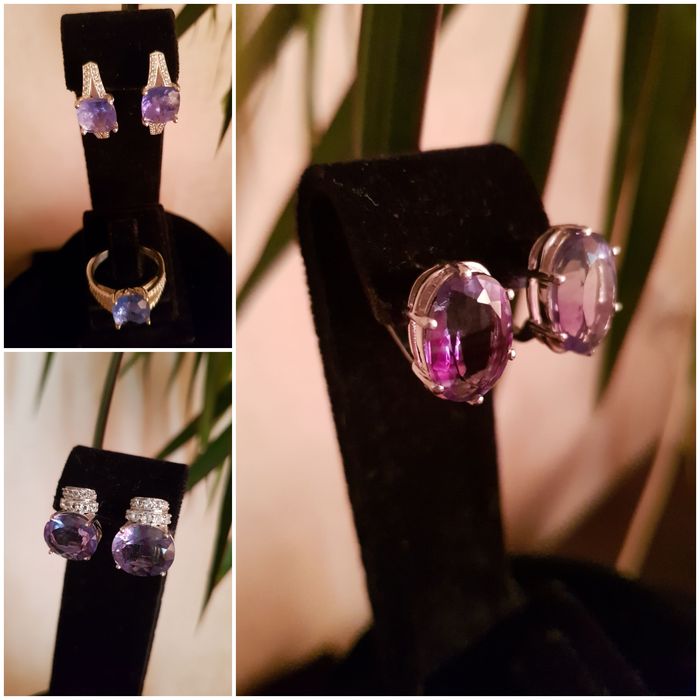 Цитрин флюорит аметрин танзанит  султанит  кианит