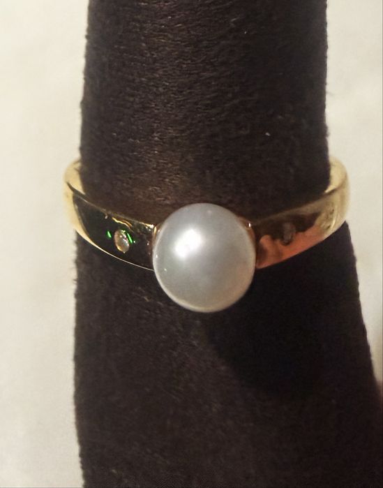 Anel de ouro 19k, peso3,36gr