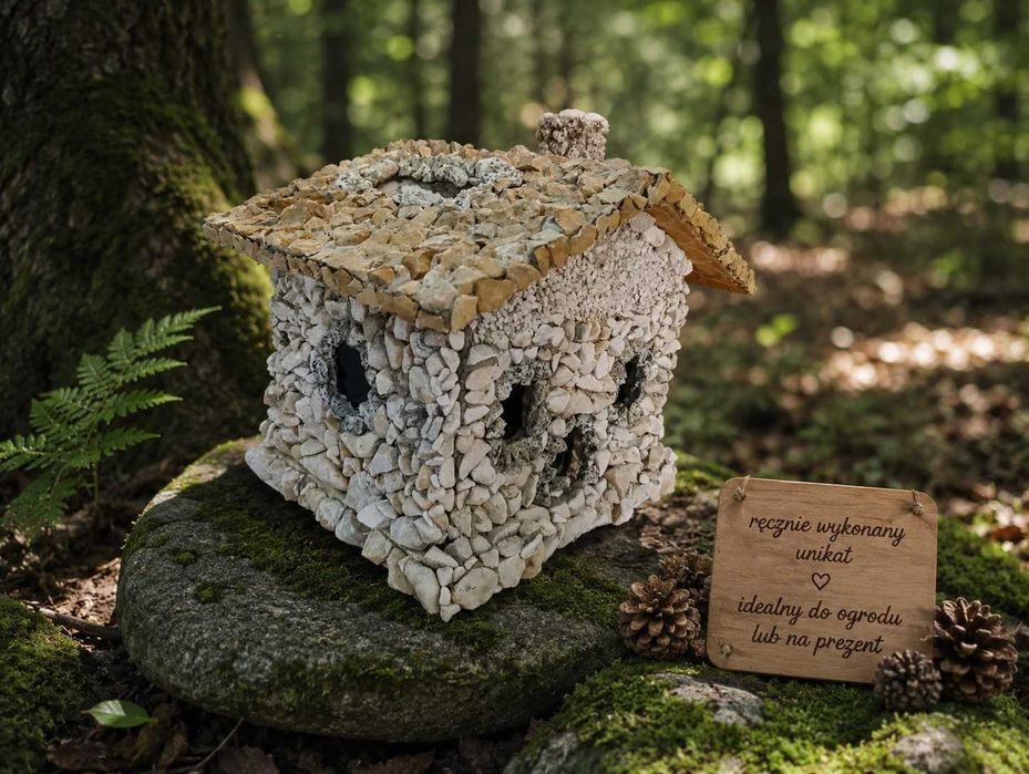Własnoręcznie robiony domek (lampka)