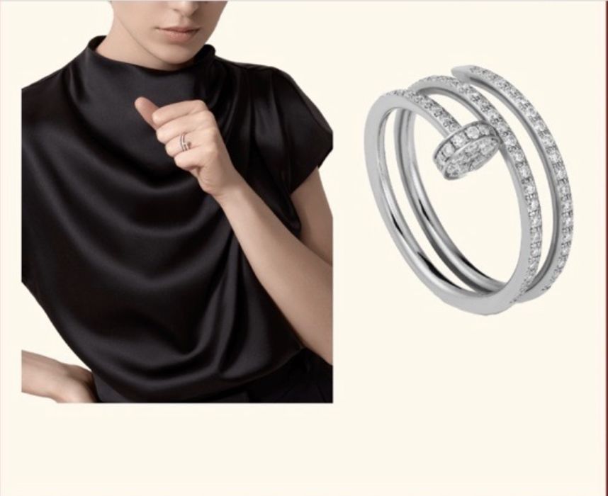 Золотое Кольцо Картье Гвоздь с бриллиантами 0.59 карат. Дубаи