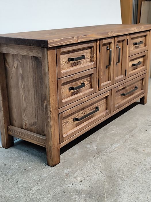 Szafka łazienkowa komoda drewniana pod umywalkę nablatową