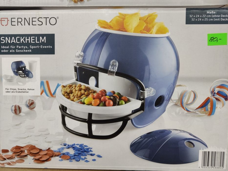 Wielofunkcyjny imprezowy kask na przekąski na domówkę