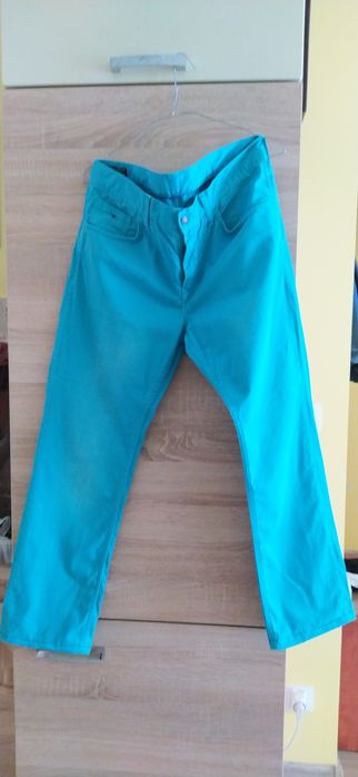 Spodnie 34/30 Hilfiger kolor zielony