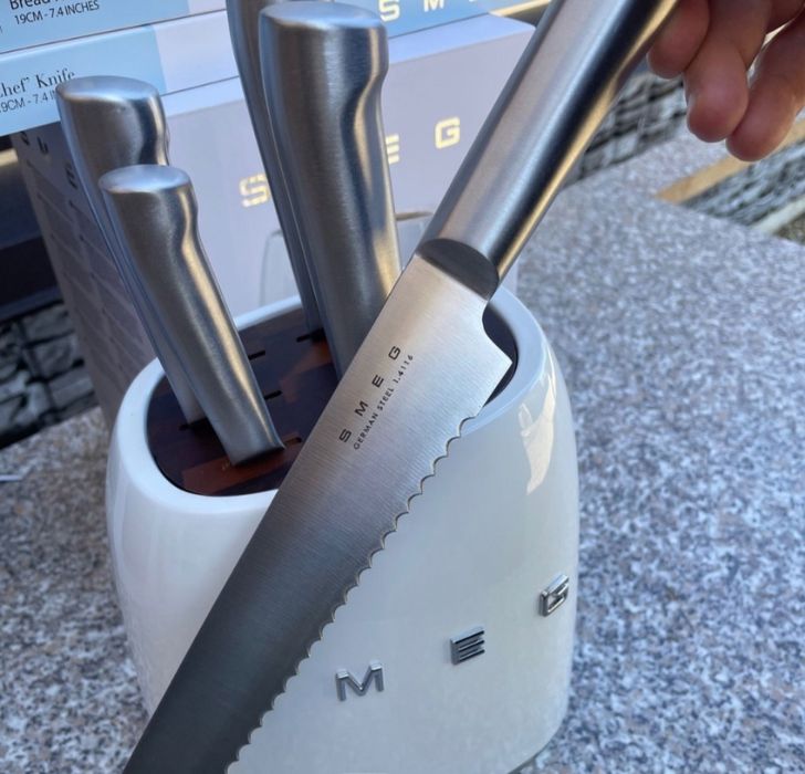 Набір кухонних ножів, ножі Smeg