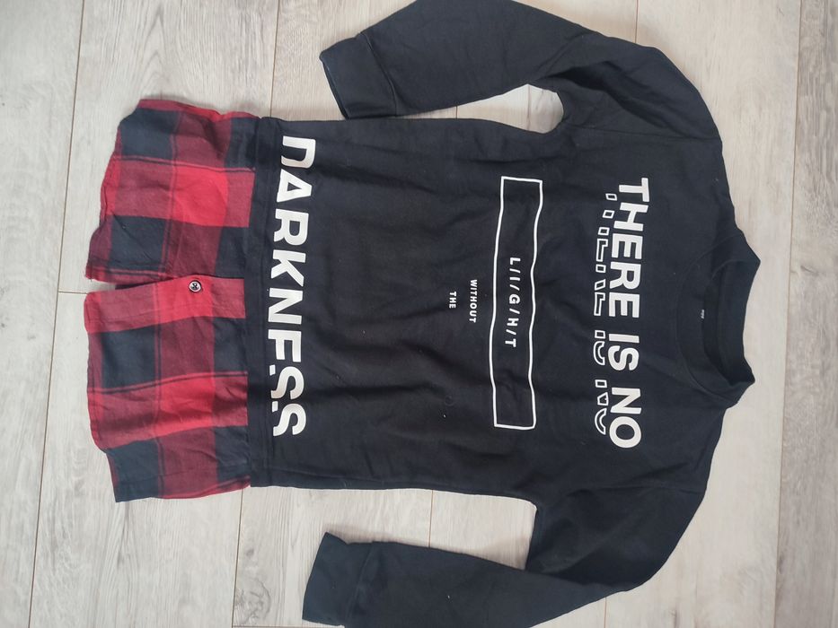 Bluza z łączona koszula rozm.140