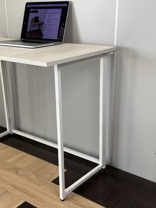 Стіл трансформер.Письмовий стіл,розкладний , 80 см Крафт-Білий