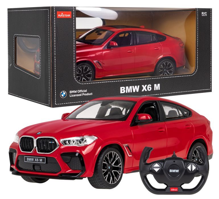Bmw X6 M Czerwony Rastar Model 1:14 Zdalnie Sterowane Auto + Pilot 2,4