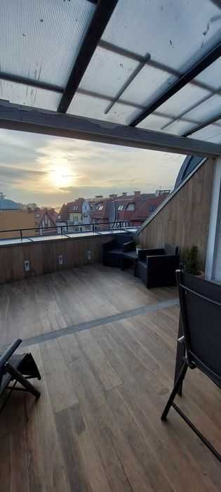 Apartament Kołobrzeg, przy Latarni, 50m od morza, duży taras, Molo