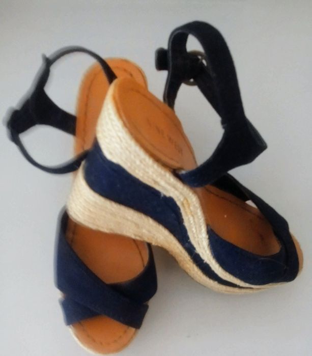 Sandálias originais Nine West, de cunha N. 36 - Bom estado