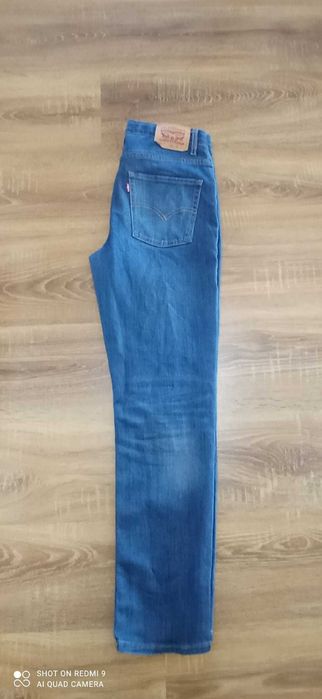 Męskie spodnie jeansy Levis Levi's 511 W29L31 29X31 29/31 NIEBIESKIE