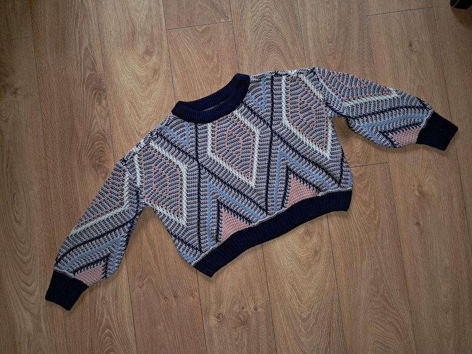 Reserved kolorowy sweter r.146cm