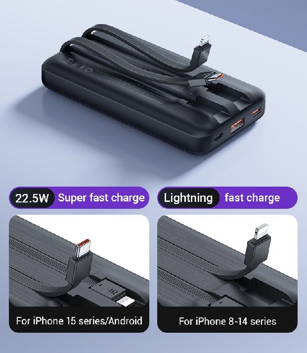 Павербанк ZIME 20000mAh 22.5W не гірші Baseus 2024 рік