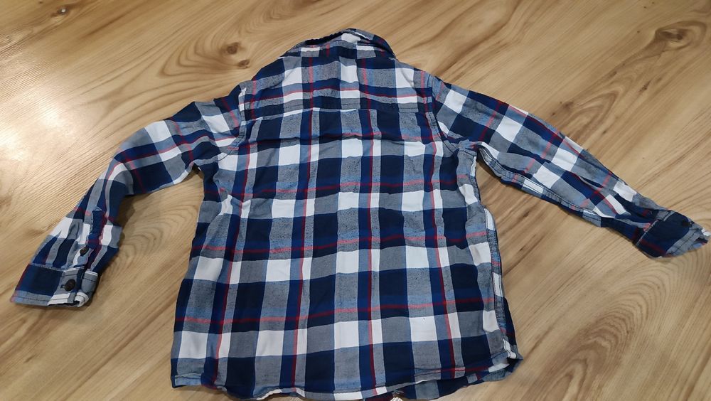 Koszula w kratę dla chłopca r.98