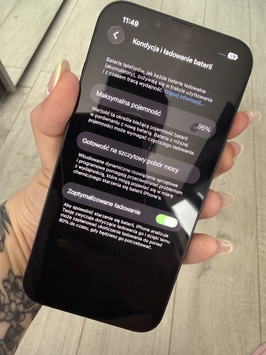 Iphone 13, 95% bateria