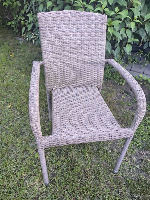 Zestaw ogrodowy techno rattan Jysk, poduszki