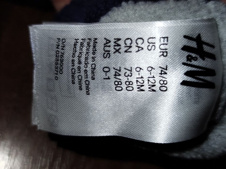 Дитячі рукавиці 74,80 рукавиці на флісі 1,5 року без флісу h/m рукави