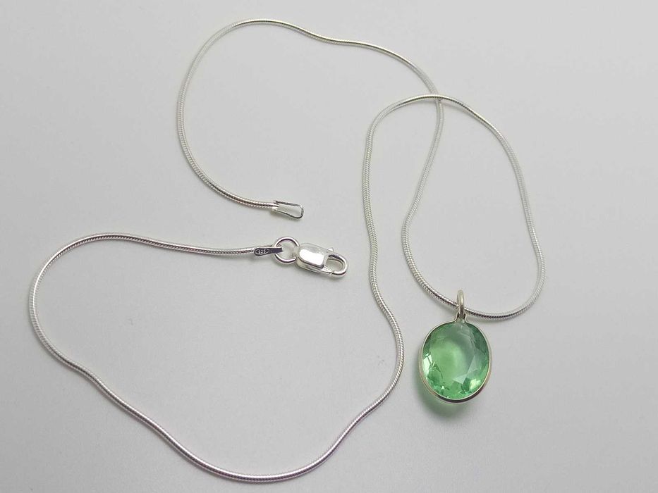 Pingente de pedra preciosa de fluorita de alta qualidade 7,35 ct