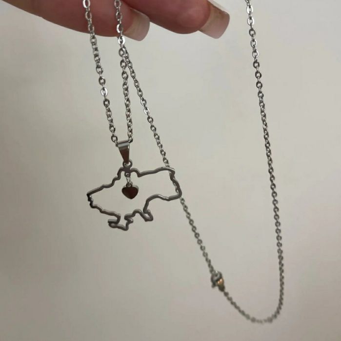 Подвеска с картой Украины