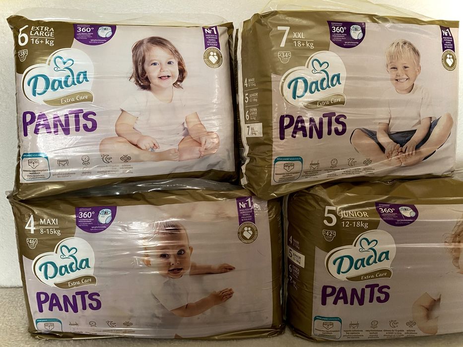 Памперси трусики Dada Pants 4,5,6,7, jumbobag pants dada soft 3,4,5,6