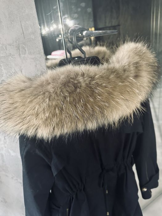 Parka z naturalnym jenotem