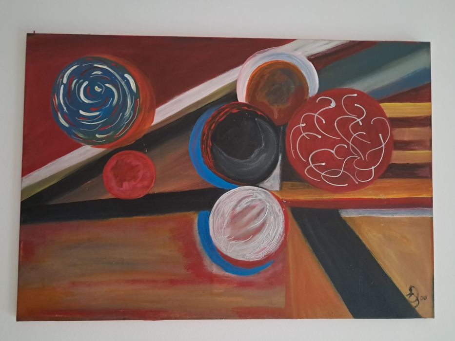 Quadro pintado à mão