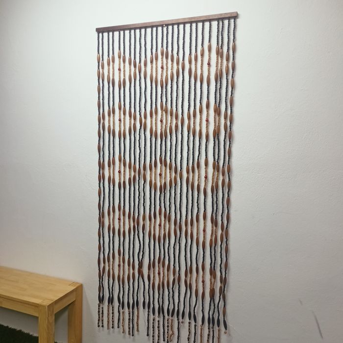 Kotara, zasłona z koralików drewnianych,90/200cm.