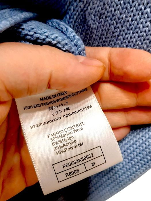 Sweter sweterek Ralph Lauren Polo miś merino wełna M