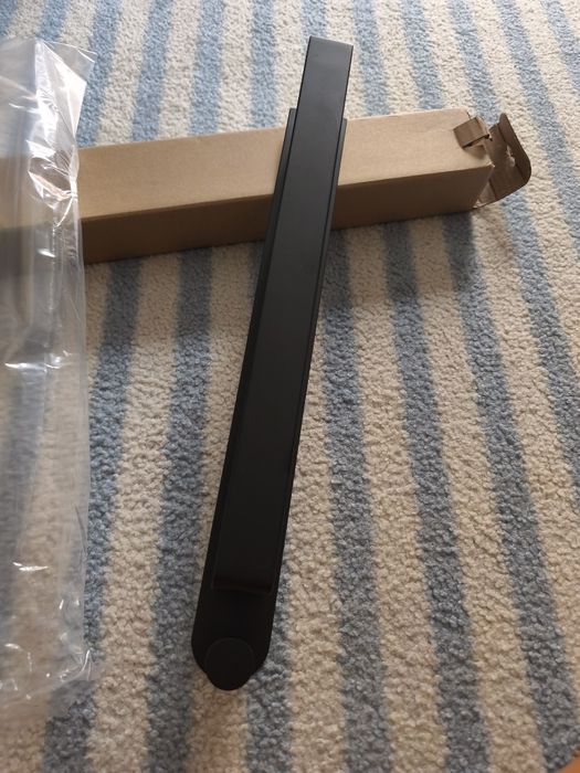 Toalheiro WC sem perfuração em aço inoxidável preto