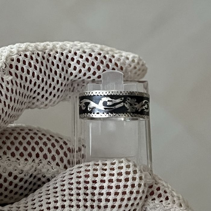 Серебряное винтажное кольцо 875-й пробы СССР