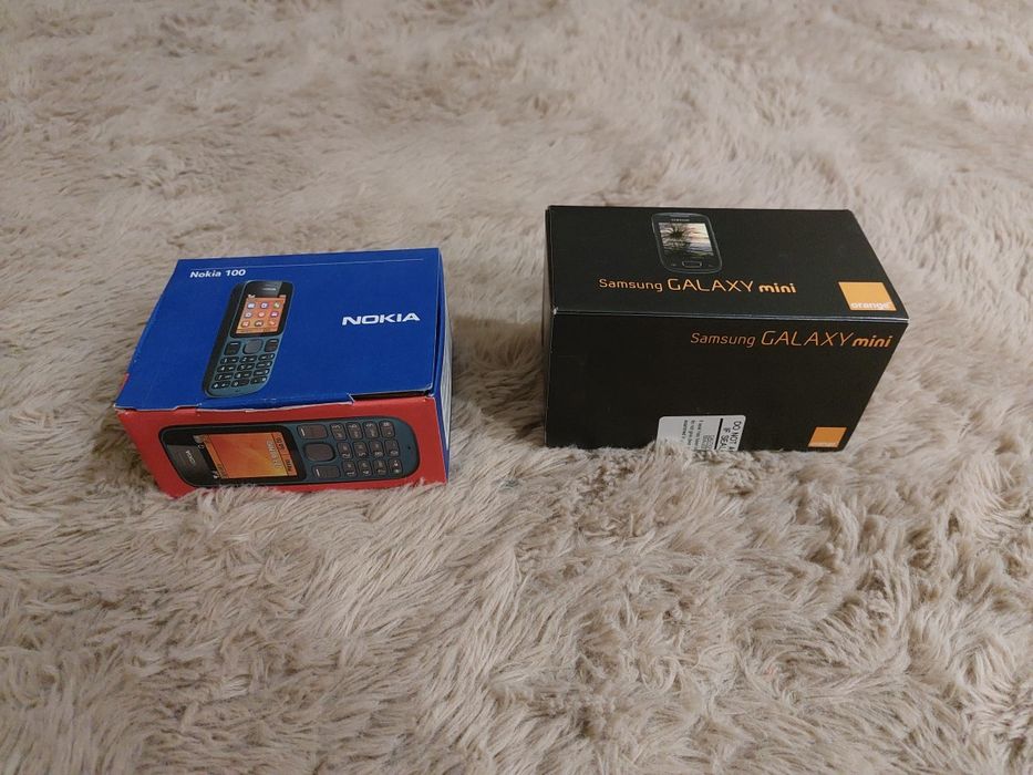 Telefony pudełka nokia i samsung