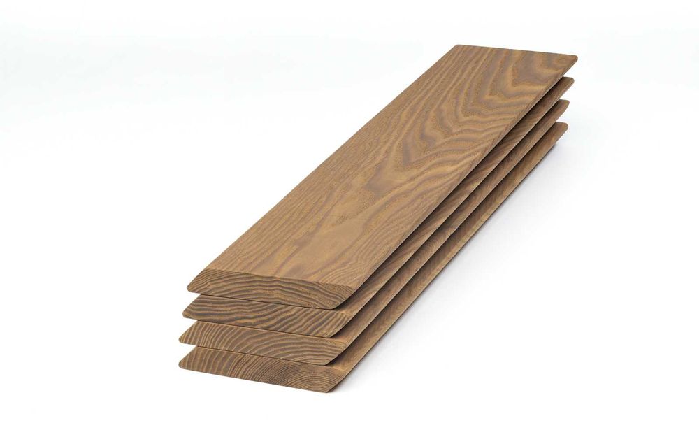 Фасадна дошка - Планкен / Пергола  PС3  20х80 ясен термомодифікований