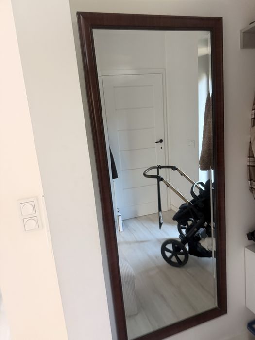 Lustro rama brązowa 70x168