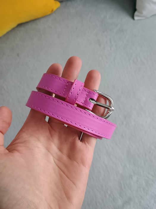 Nowy damski różowy pasek 90 cm