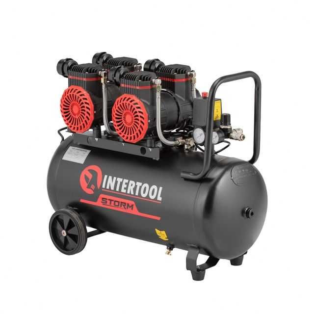 Компресор 50 л, 220 В, 8aтм, 500 л/хвил, 2800 об/хв. INTERTOOL PT-0038