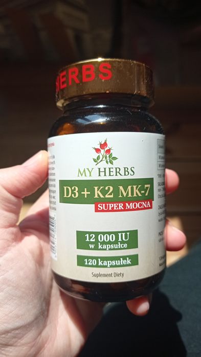 Witamina D3+K2 MK-7 SUPER MOCNA MyHerbs BioHerbs