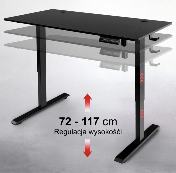 Biurko z regulacją elektryczną blat 120x60