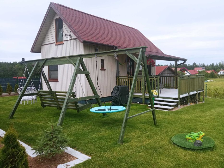 Mazury, Bartosze koło Ełku. Nowy domek do wynajecia. Od 250 zł za dobę za dwie osoby.