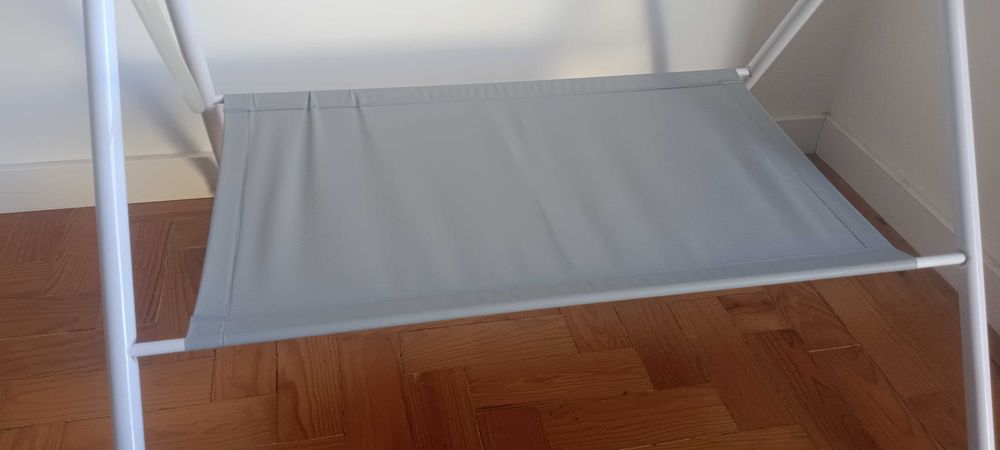 Banheira de Bebé com Suporte Dobrável e Muda-Fraldas