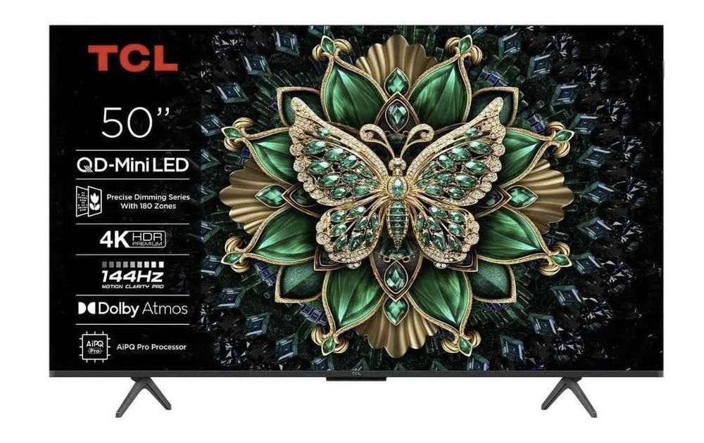 Telewizor QD-Mini LED TCL 50Q6C 4K  144 Hz Smart Tv - Google TV